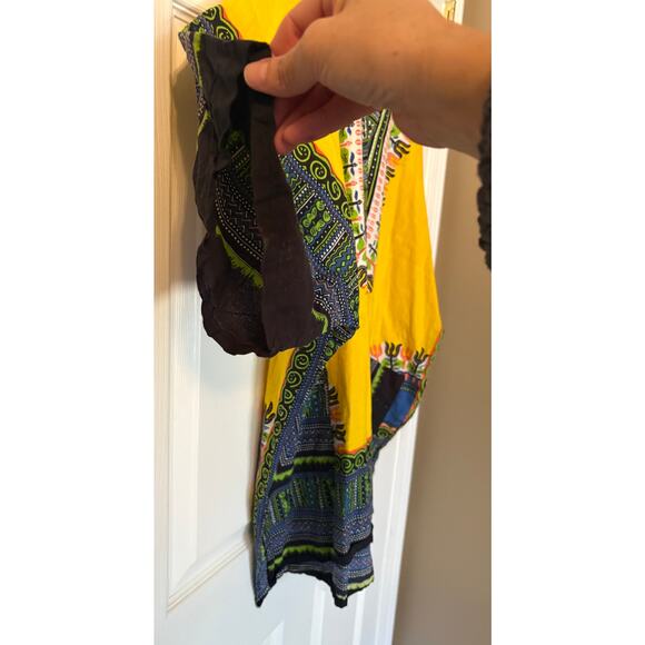 Advance Apparels Multicolor Women's Dashiki Top Shirt Bohemian Tunic Free Size - Picture 4 of 7